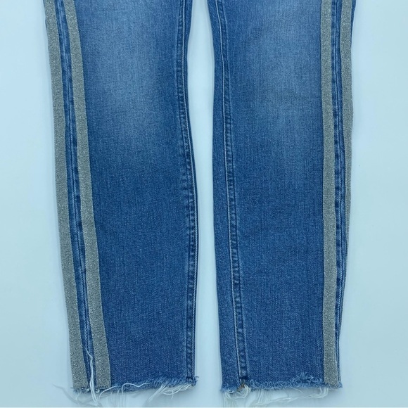 Anthropology Pilcro and the Letterpress Side Stripe Raw Hem Skinny Jeans - Picture 8 of 9